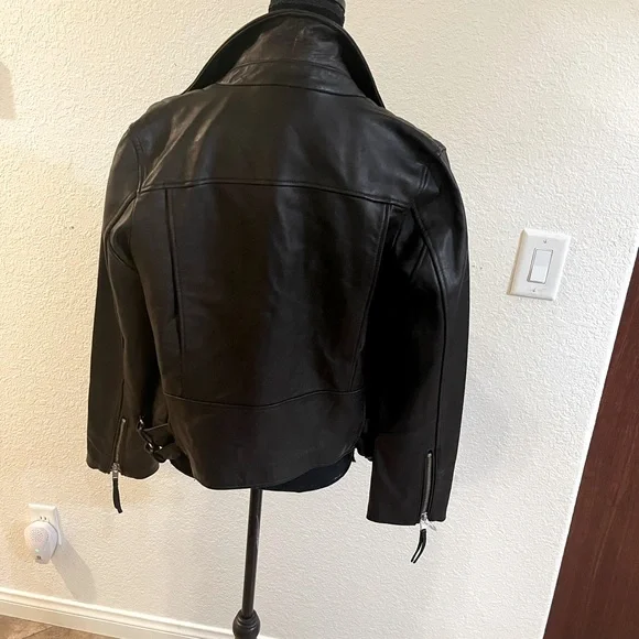 Heartloom Women’s Black 100% Lambskin Leather Jacket Size M - Picture 8 of 12